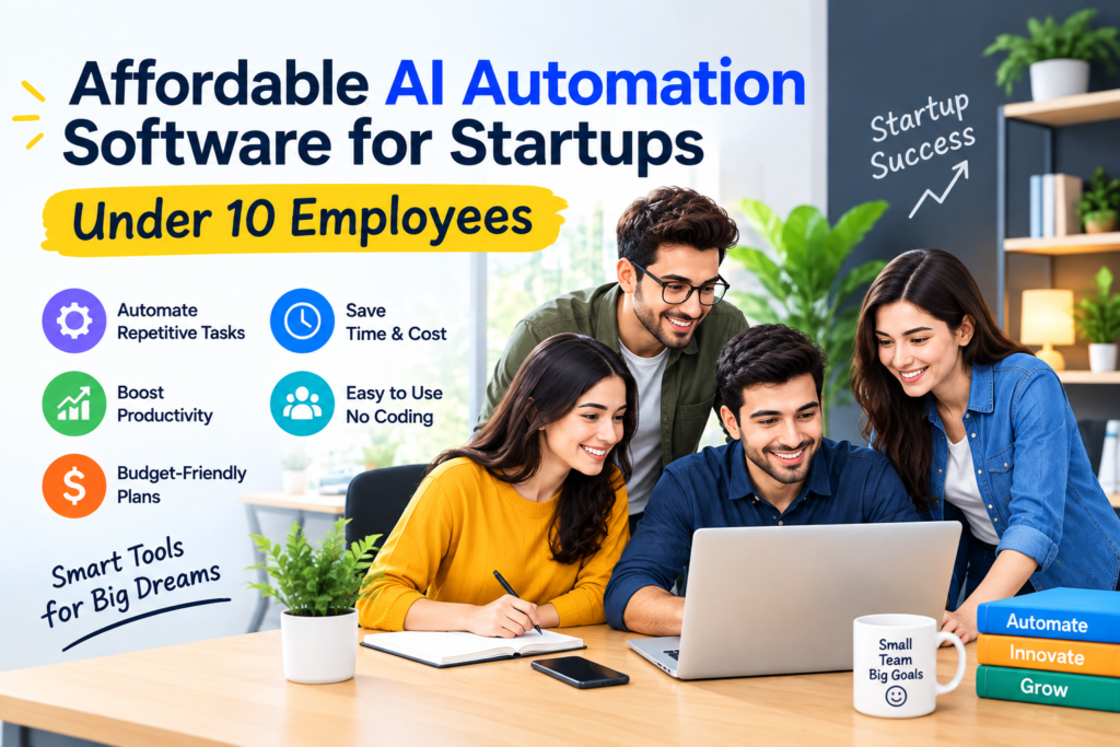 Affordable AI Automation Software for Startups Under 10 Employees