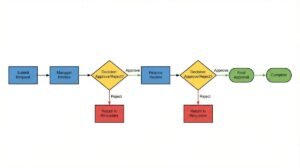 AI workflow generator for small business showing automated tasks, customer management, lead processing, email automation, and connected business tools.